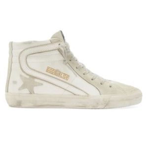 Golden Goose Slide High Top Classic White/Ice 0324 - Retail $595